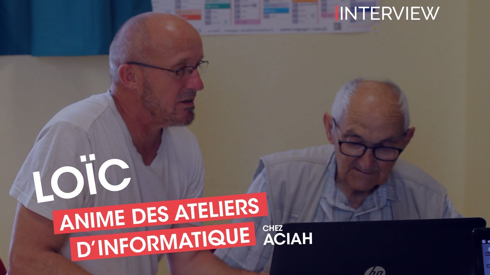 Loïc : bénévole à des ateliers d'informatique - ACIAH